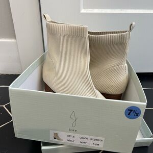 Joie Neely Cream Ankle Booties